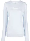 Rossignol Logo-embroidered Knitted Jumper In Blue
