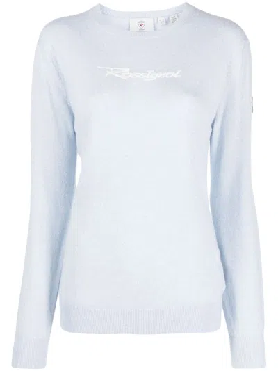 Rossignol Logo-embroidered Knitted Jumper In Grey