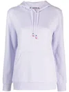 Rossignol Logo-patch Cotton Hoodie In Purple