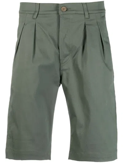 Rossignol Logo-patch Cotton Shorts In Green