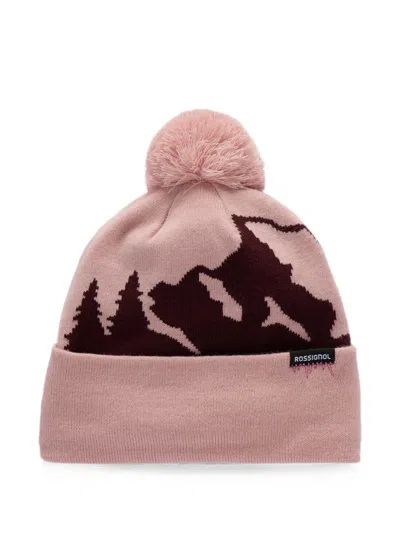 Rossignol Kids' Logo-detail Beanie Hat In Pink