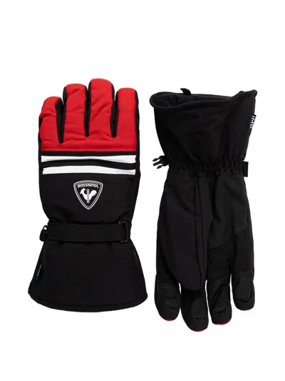 Rossignol Logo-patch Ski Gloves In Black