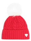Rossignol Mady Cable-knit Beanie In Red