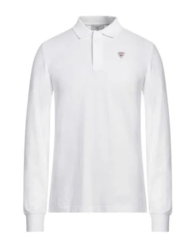 Rossignol Man Polo Shirt White Size M Cotton