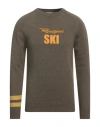Rossignol Man Sweater Khaki Size L Merino Wool, Viscose, Polyamide, Cashmere In Beige