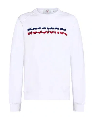 Rossignol Man Sweatshirt White Size 40 Cotton