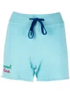 Rossignol Mount Of Love Knitted Shorts In Blue