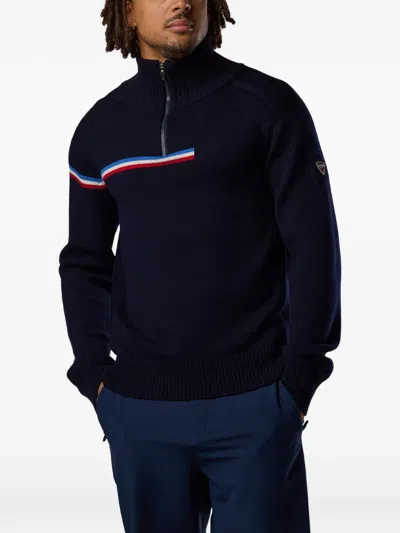 Rossignol Odysseus Half-zip Merino Sweater In Black