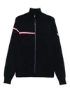 Rossignol Odysseus Stripe-detail Zip-front Sweater In Blue