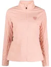 Rossignol Logo-patch Stand-up Collar Jacket In Pink