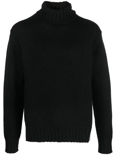 Rossignol Gestrickter Rollkragenpullover In Schwarz