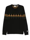 Rossignol Patterned Crew-neck Sweater In Black