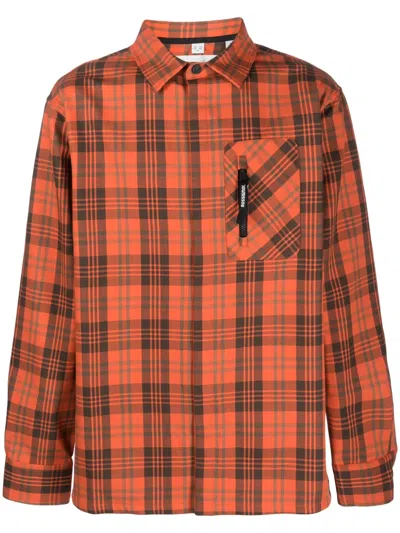 Rossignol Check-print Cotton Shirt In Orange