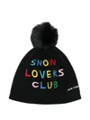 Rossignol Pompom-detail Embroidered Beanie In Black
