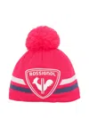 Rossignol Pompom-detail Logo-appliqué Beanie In Pink