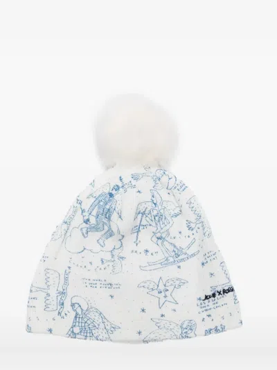 Rossignol Pompom-detail Printed Beanie In Transparent