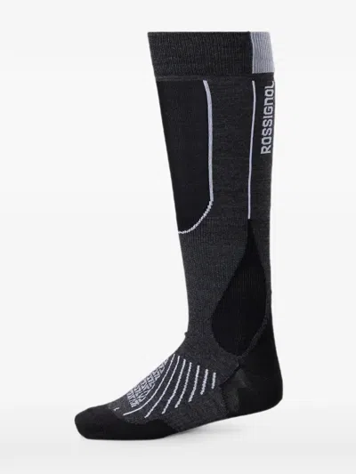 Rossignol 프로 스키 로고 프린트 양말 In Black