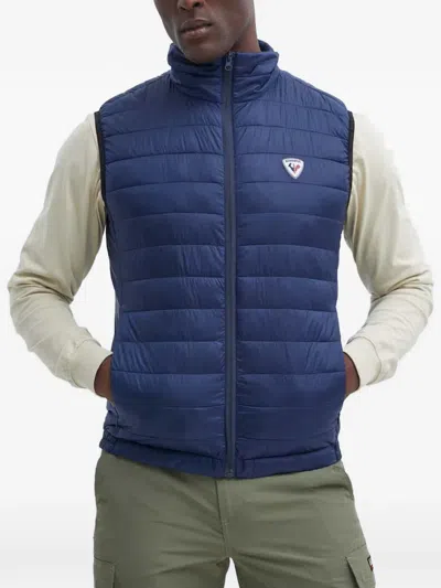 Rossignol Quilted Zip-up Gilet In Blue