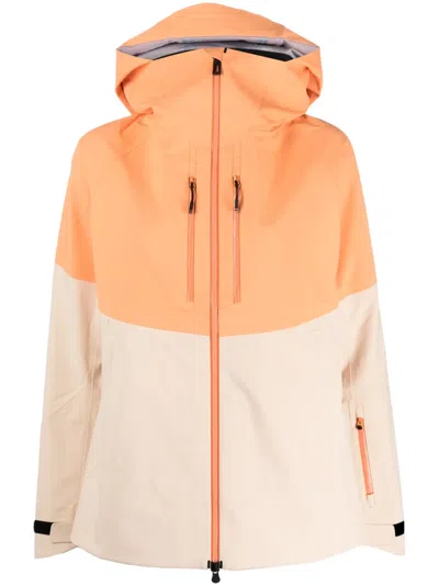 Rossignol Rallybird Two-tone Hooded Ski Jacket In Orange