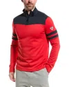Rossignol Resort Colour-block Half-zip Top In Red
