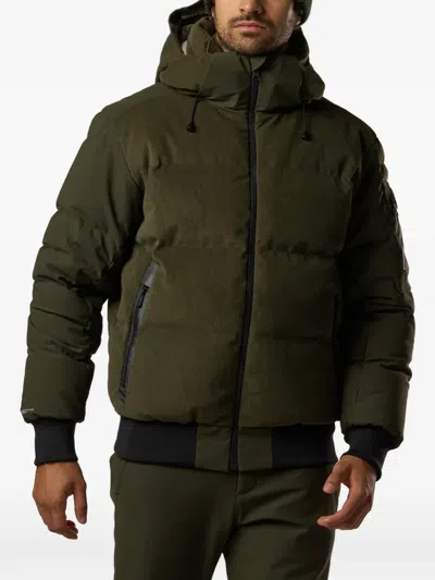 Rossignol Resort Corduroy Down Bomber Jacket In Green