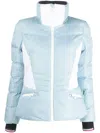 Rossignol Logo-patch Panelled Padded Jacket In Blue
