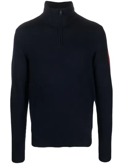 Rossignol High-neck Stripe-print Jumper In Blue