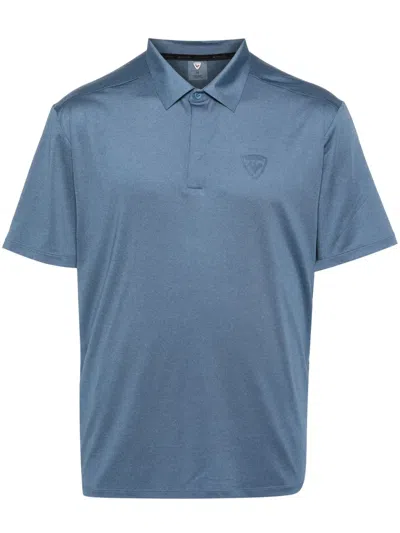 Rossignol Raised-logo Polo Shirt In Blue