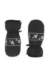 Rossignol Snowflake-pattern Ski Mittens In Black