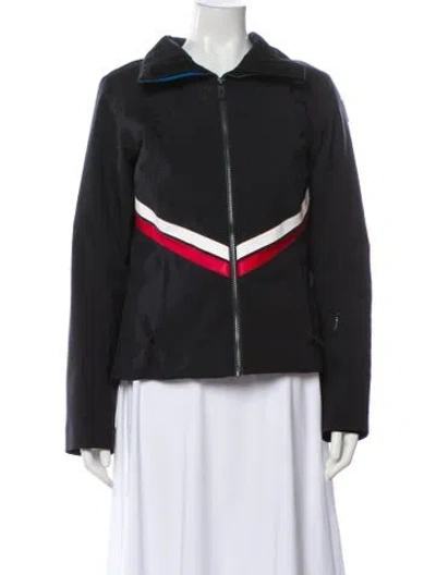 Pre-owned Rossignol Striped Biker Jacket In Gray