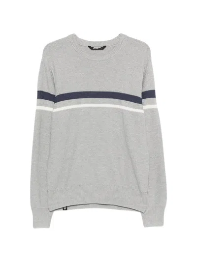 Rossignol Striped Crew-neck Sweater In Gray
