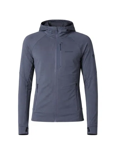 Rossignol Texture Hooded Mid-layer Jacket In Blue