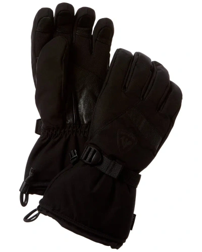 Rossignol Type Impr G Leather-trim Gloves In Black