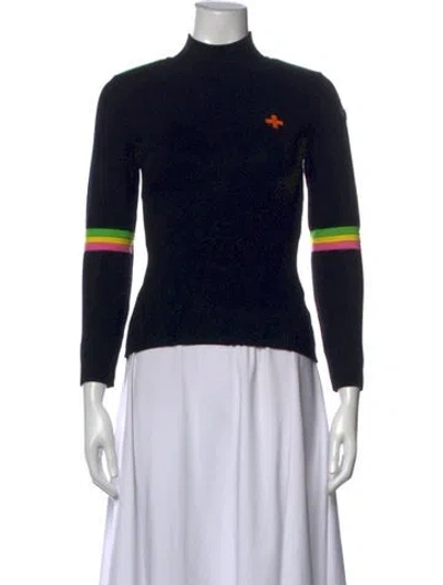 Pre-owned Rossignol Vintage Merino Wool Sweater In Black