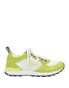 Rossignol Woman Sneakers Lime Green Size 7 Leather, Textile Fibers