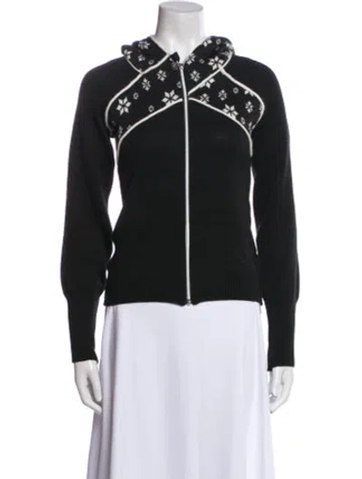 Pre-owned Rossignol Wool Graphic Print Jacket In Black