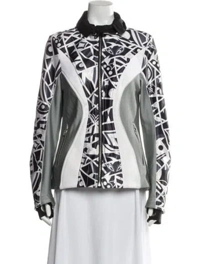 Pre-owned Rossignol X Emilio Pucci Printed Biker Jacket In Multi