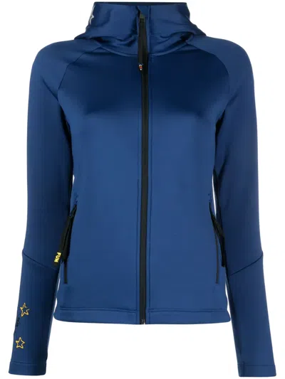 Rossignol Logo-print Zipped Hoodie In Blue