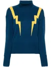 Rossignol Electra W Lightning Bolt-intarsia Jumper In Blau