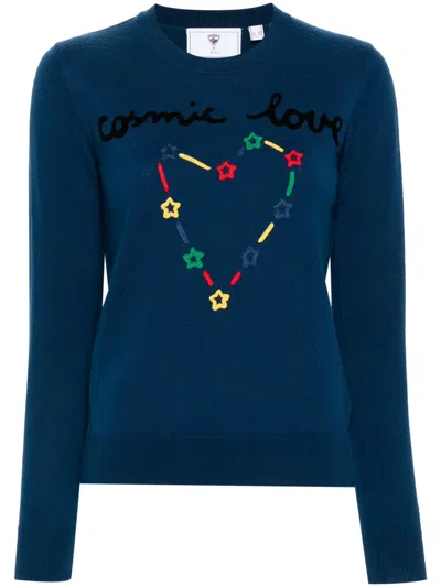 Rossignol Esther Embroidered Merino Jumper In Blue