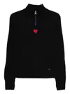 Rossignol X Jcc Merib Half-zip Sweater In Black
