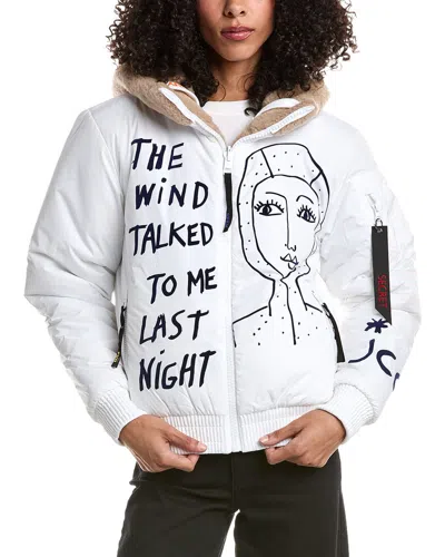 Rossignol Yety Fleecy Bomber Jacket In White