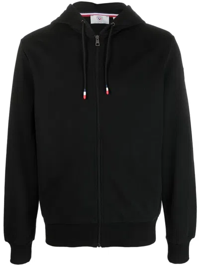 Rossignol Zipped Cotton Hoodie In Black