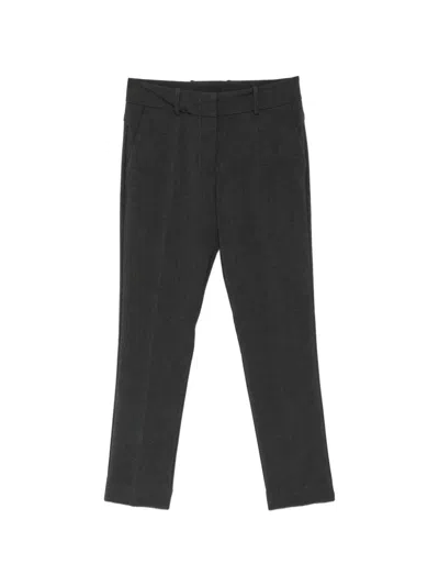 Rosso 35 Belt-loops Trousers In Black