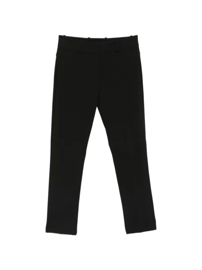 Rosso 35 Belt-loops Trousers In Black