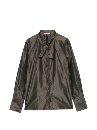 Rosso 35 Bow-detail Long-sleeve Shirt In Multi