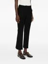 Rosso 35 Button-fastening Trousers In Black
