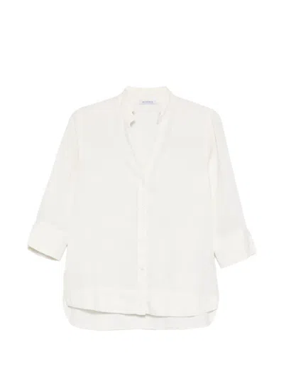 Rosso 35 Buttoned Three-quarter-sleeve Shirt In White