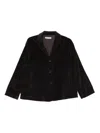 Rosso 35 Corduroy Three-button Jacket In Black