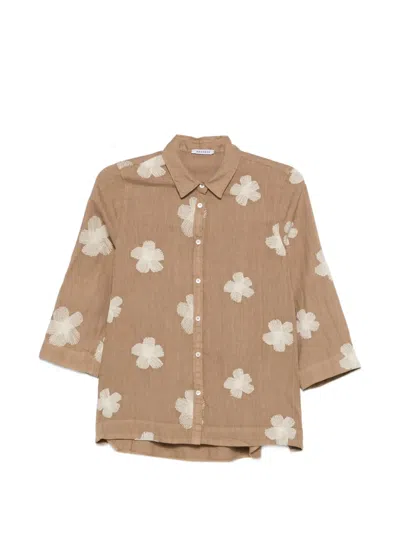 Rosso 35 Floral-embroidery Shirt In Multi